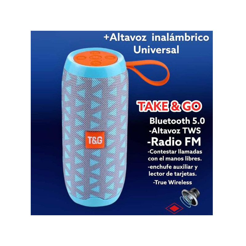 Imagen altavoz speaker tower 5.0 azul cielo