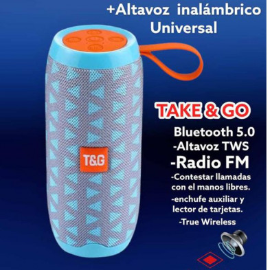 Imagen altavoz speaker tower 5.0 azul cielo