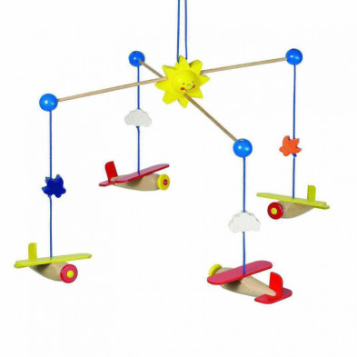 Imagen movil de madera aeroplano 31x20cm