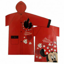 Imagen impermeable minnie rojo pvc brillo talla 6