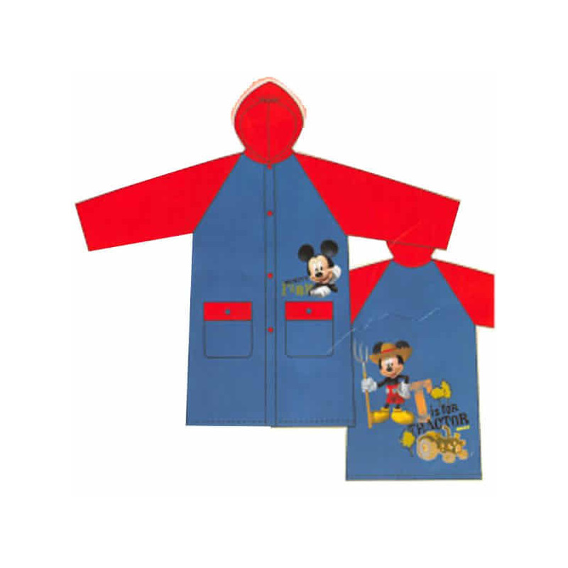 Imagen IMPERMEABLE MICKEY MOUSE AZUL TALLA 4 PVC