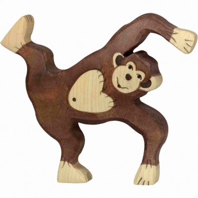 Imagen chimpance jugando madera 13 Imagen chimpance jugando madera 13