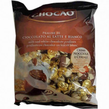 imagen 1 de bombón chocao chocolate con leche y blanco 1kg