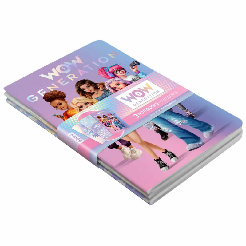 Imagen libretas tapa blanda 24 hojas wow generation set 3 Imagen libretas tapa blanda 24 hojas wow generation set 3