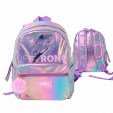 imagen 1 de mochila 32cm tornasolado wow generation
