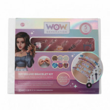 Imagen kit deluxe pulseras con 5 charms de metal wow gene