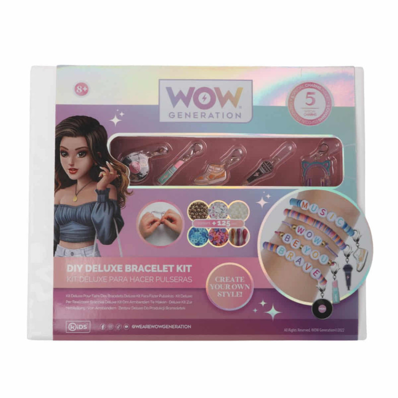 Imagen kit deluxe pulseras con 5 charms de metal wow gene Imagen kit deluxe pulseras con 5 charms de metal wow gene