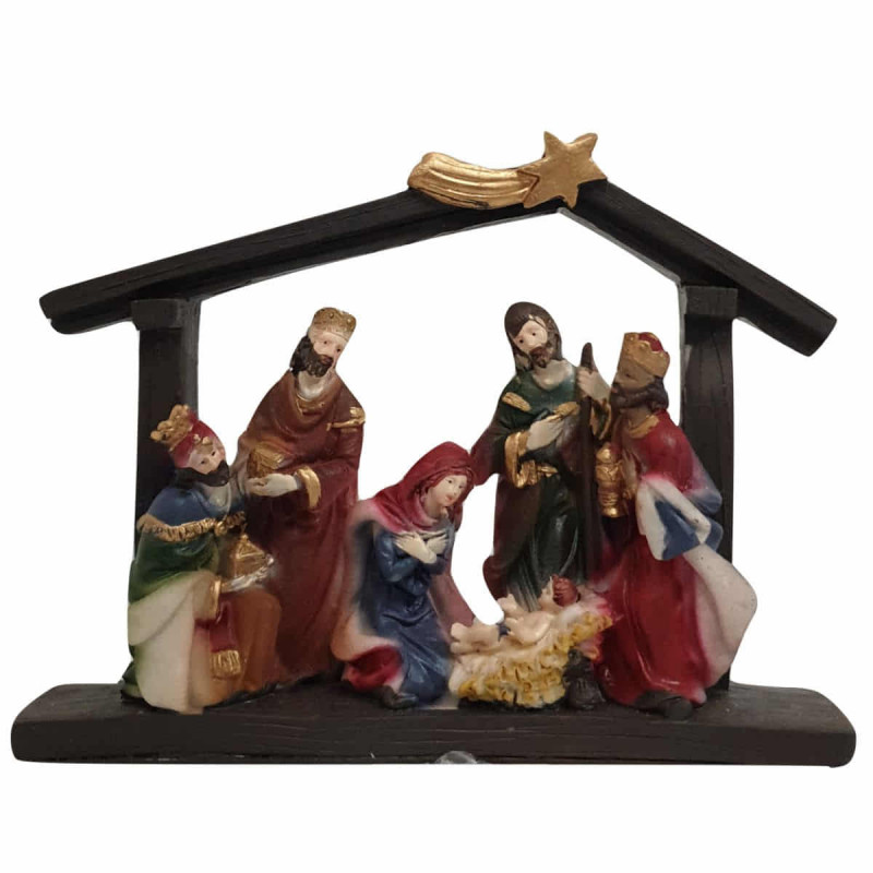 Imagen nacimiento casita resina 6 figuras 20 Imagen nacimiento casita resina 6 figuras 20