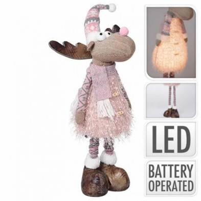 imagen 1 de figura reno 70cm con luz led 24x70cm