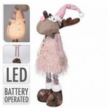 imagen 1 de figura reno 70cm con luz led 24x70cm