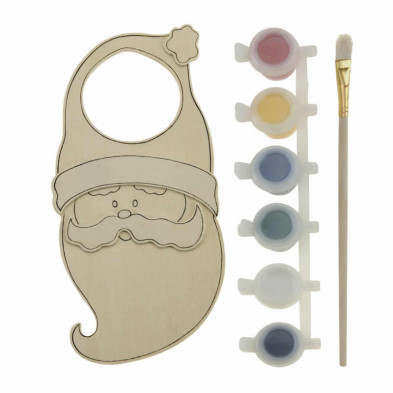 Imagen juego de pintura navideño papa noel Imagen juego de pintura navideño papa noel