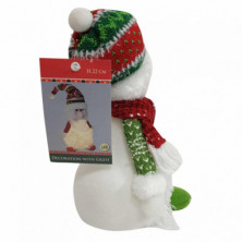 imagen 2 de figura muñeco nieve 22cm con led