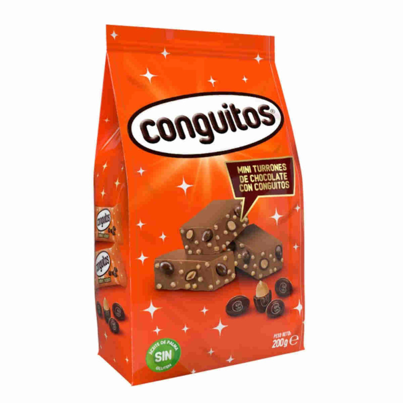 Imagen mini turrones de conguitos 200grs Imagen mini turrones de conguitos 200grs