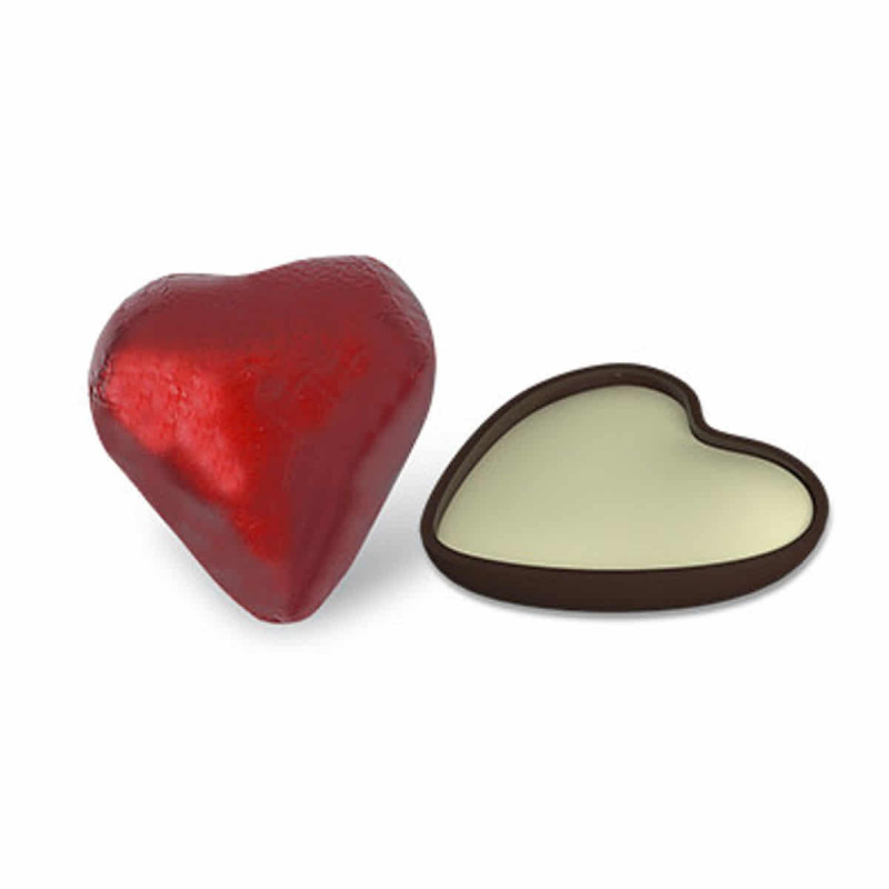 Imagen corazones de chocolate rellenos bolsa 140 unidades Imagen corazones de chocolate rellenos bolsa 140 unidades