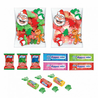 imagen 1 de cabeza papa noel 180grs con dulces