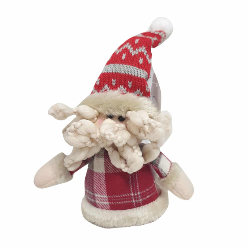 Imagen figura navidad tela 15cm papanoel