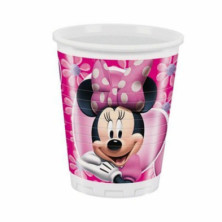 Imagen bolsa 8 vasos minnie mouse plástico