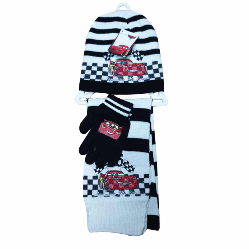 Imagen gorro + bufanda + guantes cars Imagen gorro + bufanda + guantes cars