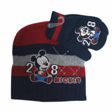 Imagen gorro + guantes mickey mouse baby