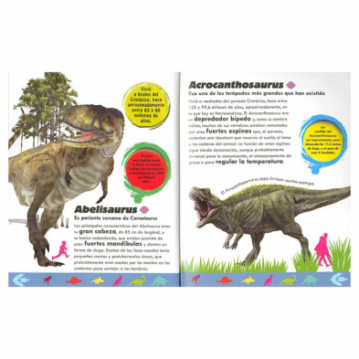 imagen 1 de libro dinos de la a a la z y otros  animales prehc