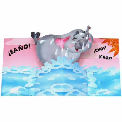 imagen 1 de libro elefante   (animales pop up)