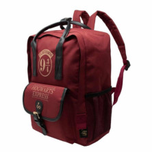 imagen 2 de mochila premium 9 3/4 burdeos harrypotter 36x28x1