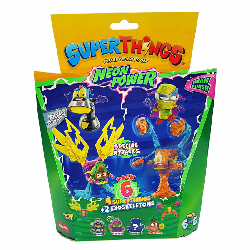 Imagen exoskeletos superthings neon power pack 6 Imagen exoskeletos superthings neon power pack 6