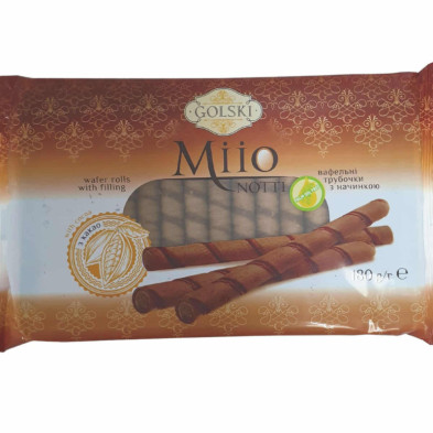 imagen 1 de barquillo miio relleno de crema de chocolate 180gr