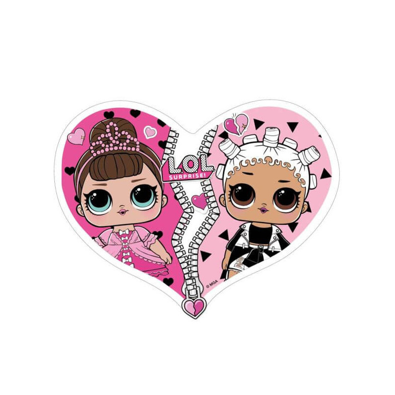 Imagen toalla polyester lol corazon