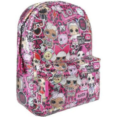 Imagen mochila casual lentejuelas lol