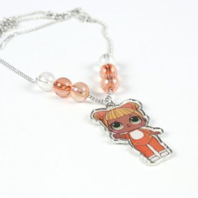 imagen 2 de bisuteria collar lol orange