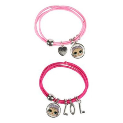 imagen 1 de bisuteria pulsera con abalorios lol pink