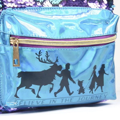 imagen 5 de mochila frozen 2 lentejuelas elsa - frozen