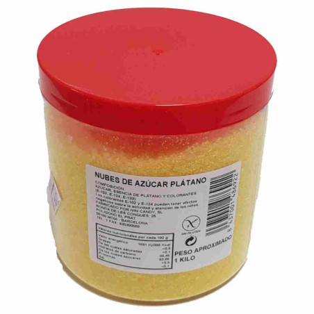Imagen azúcar de plátano para algodón de azúcar 1 kg Imagen azúcar de plátano para algodón de azúcar 1 kg
