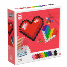 Imagen puzzle corazones por numeros 250 piezas