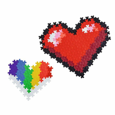 imagen 2 de puzzle corazones por numeros 250 piezas