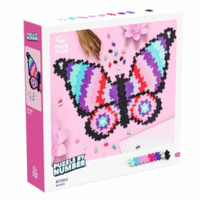 Imagen puzzle mariposa por numeros 800 piezas