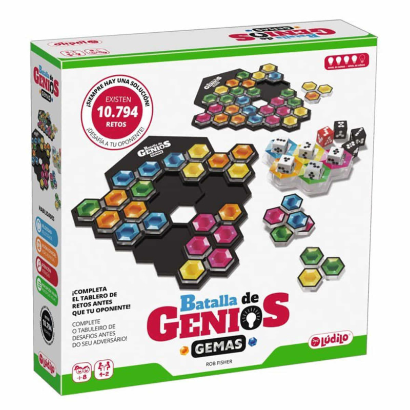 Imagen juego batalla de genios gemas ludilo