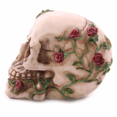 imagen 1 de figura calavera y rosas