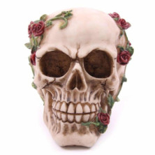 imagen 2 de figura calavera y rosas