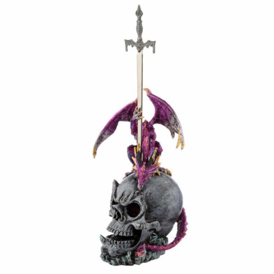 imagen 1 de figura dragón leyenda oscura morado