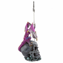 imagen 2 de figura dragón leyenda oscura morado