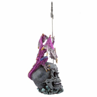 imagen 2 de figura dragón leyenda oscura morado