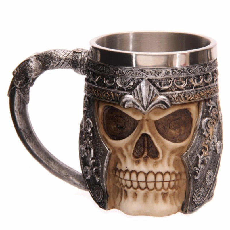 Imagen jarra decorativa calavera guerrero Imagen jarra decorativa calavera guerrero