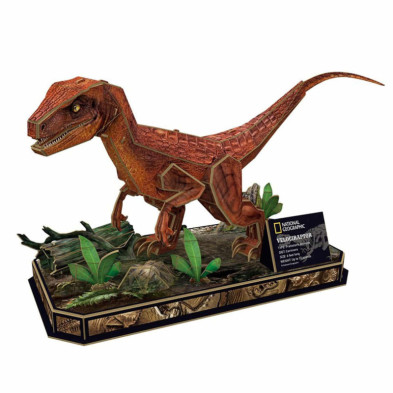 imagen 2 de puzzle 3d velociraptor