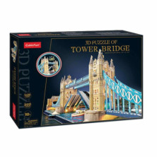Imagen puzzle 3d puente de la torre de londres led