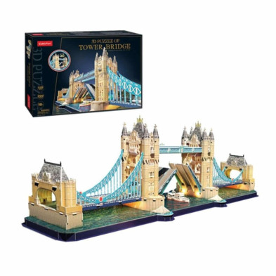 imagen 1 de puzzle 3d puente de la torre de londres led