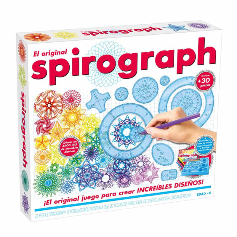 Imagen set espirógrafo - spirograph original set Imagen set espirógrafo - spirograph original set