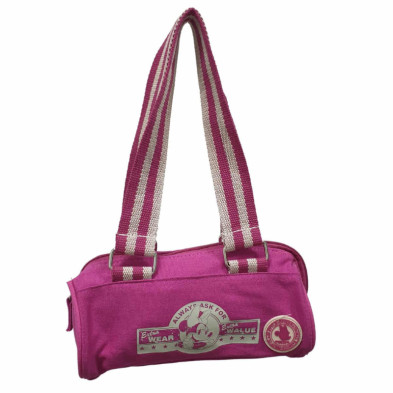 Imagen bolso canvas minnie mouse rosa 24x12x10cm