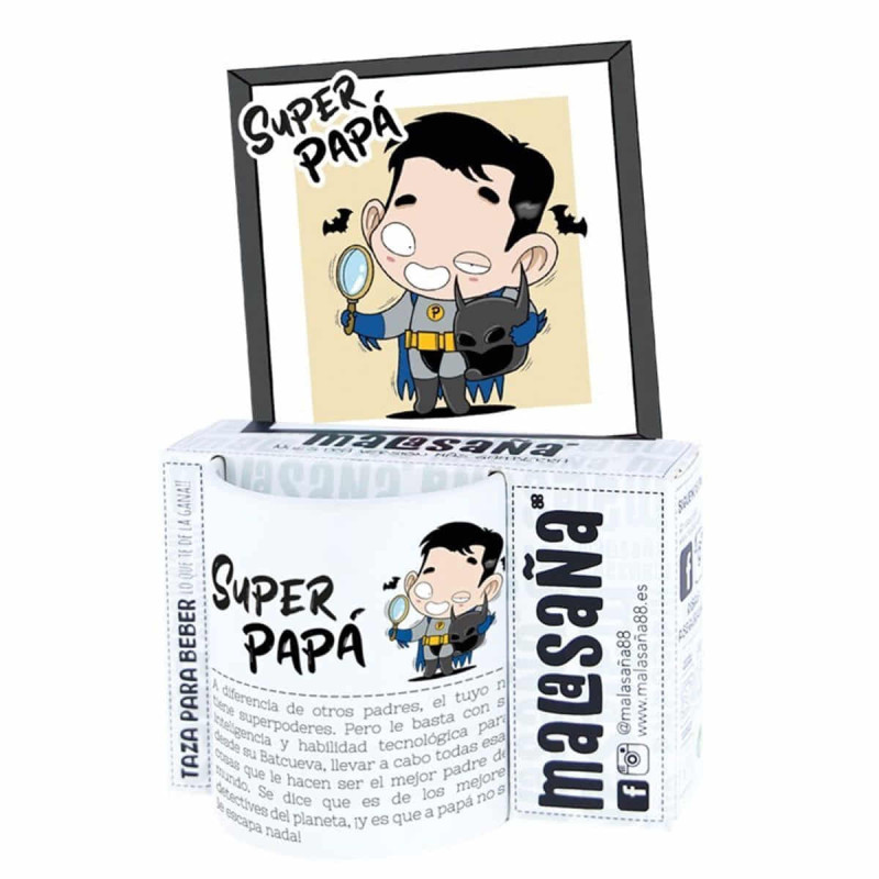 Imagen taza papá murciélago malasaña Imagen taza papá murciélago malasaña